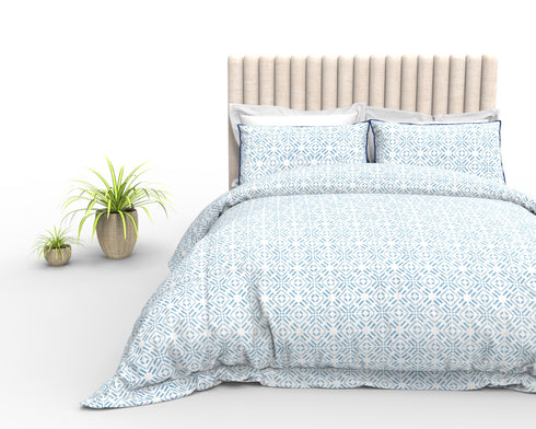 Asher Kingsize Bedsheet With 2 Lace Trim Pillow Cover -17A